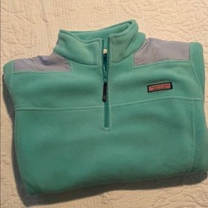 Vineyard Vines mint green quarter zip